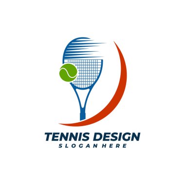 Hızlı Tenis logo vektör şablonu, Yaratıcı Tenis logosu tasarım kavramları.