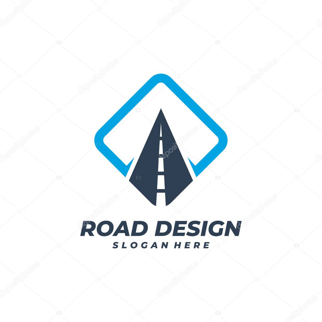 Road logo vector template, Creative Road logo design concepts.