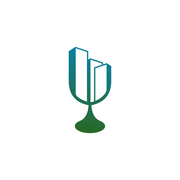 Modèle Vectoriel Logo Drink City Concepts Conception Logo Creative Building — Image vectorielle