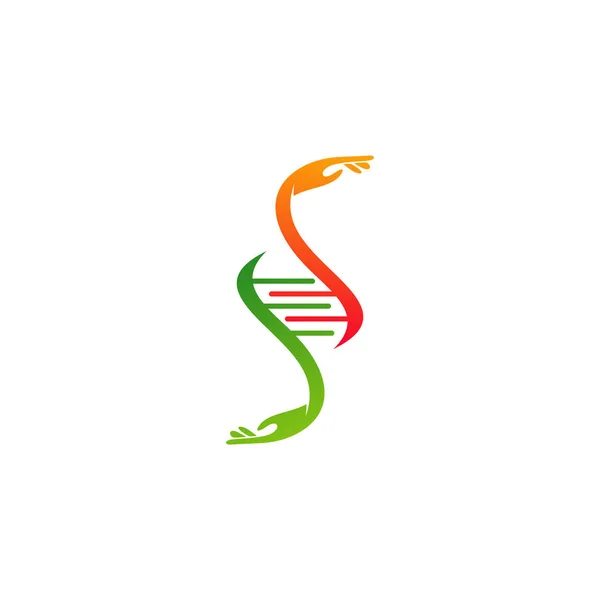 Dna Care Logo Vektor Template Creative Dna Logo Desain Konsep - Stok Vektor