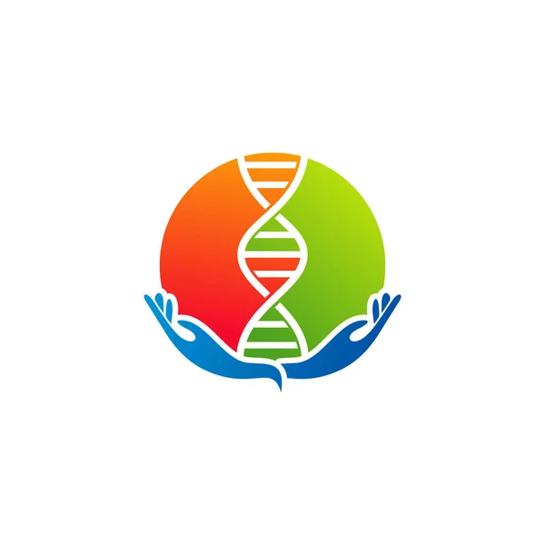 Логотип Догляду Днк Векторний Шаблон Концепції Дизайну Логотипу Creative Dna — стоковий вектор