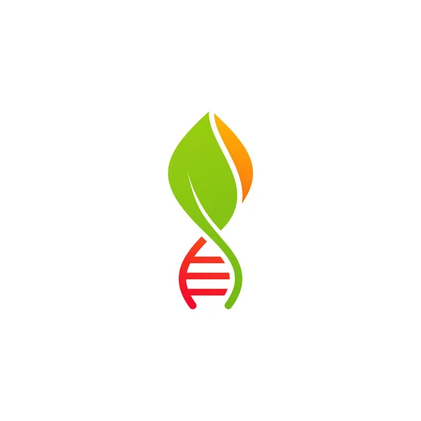 Leaf Dna Logo Vector Template Creative Dna Logo Design Concepts — Stock Vector
