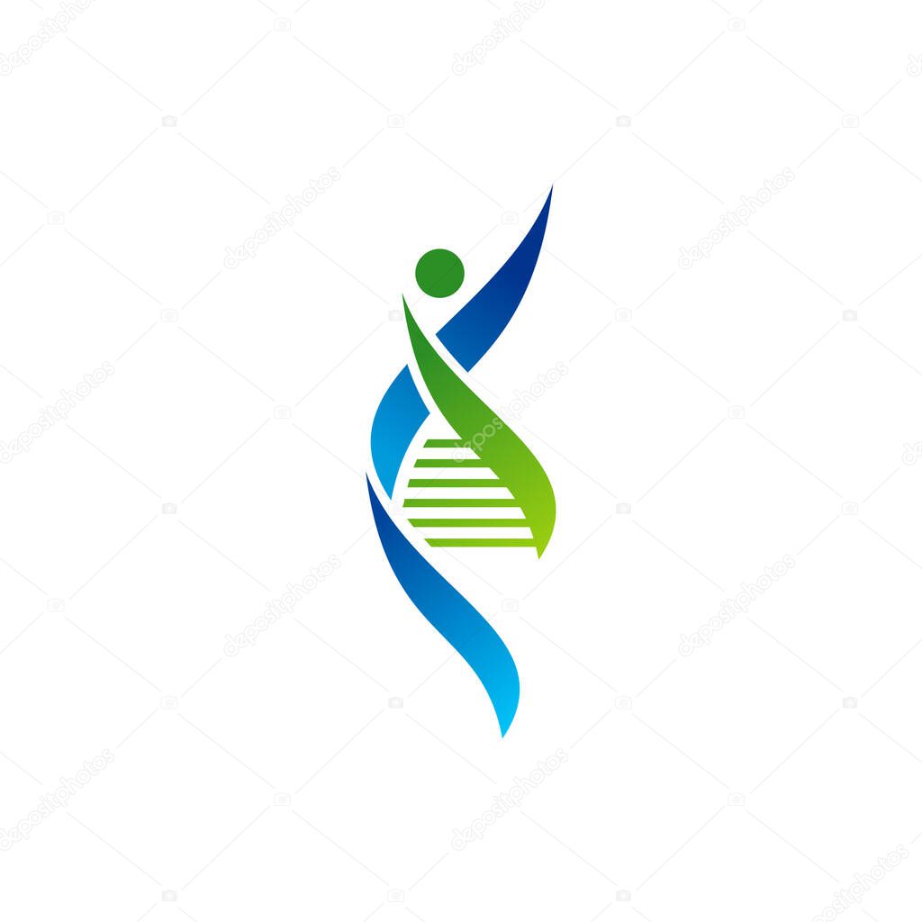 People DNA logo vector template, Creative DNA logo design concepts