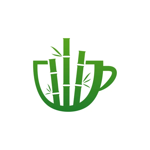 Bamboo Drinks Logo Vektorvorlage Kreative Konzepte Für Das Design Des — Stockvektor