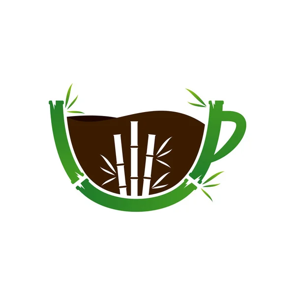 Логотип Бамбукових Напоїв Векторний Шаблон Концепції Дизайну Логотипу Creative Bamboo — стоковий вектор