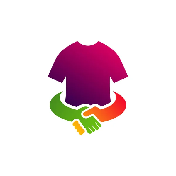 Clothes Deal Logo Vektör Şablonu Creative Deal Logo Tasarım Kavramları — Stok Vektör