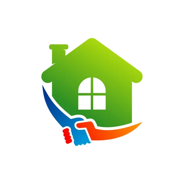 Σπίτι Deal Λογότυπο Διάνυσμα Πρότυπο Creative Deal Έννοιες Σχεδιασμού Λογότυπο — Διανυσματικό Αρχείο