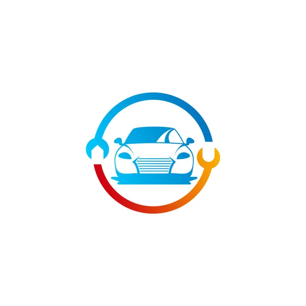 Mekanik Araba Logo Şablonu Yaratıcı Araba Logosu Tasarımı Konseptleri — Stok Vektör