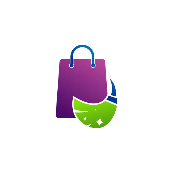 Shop Clean Logo Vektor Template Creative Clean Logo Design Konzepte — Stockvektor