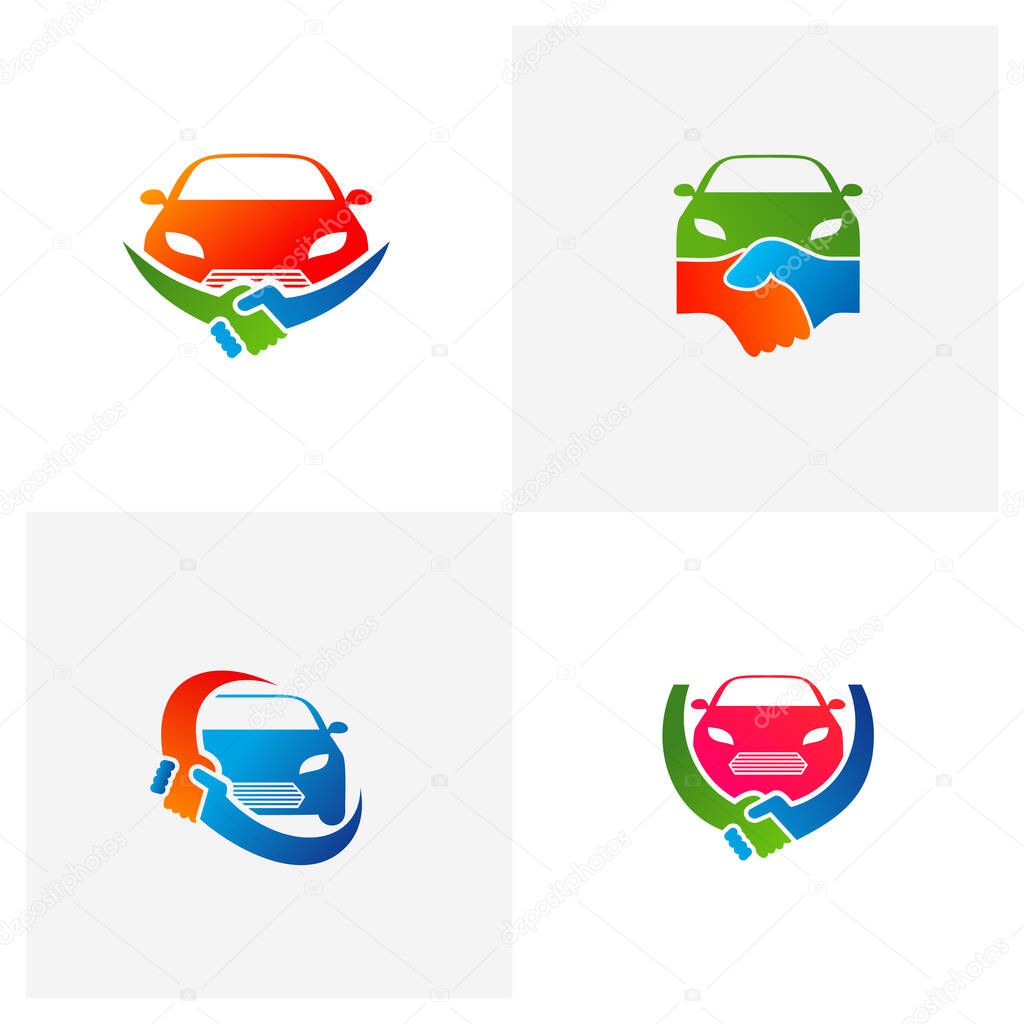 Set of Deal Car logo vector template, Creative Car logo design concepts