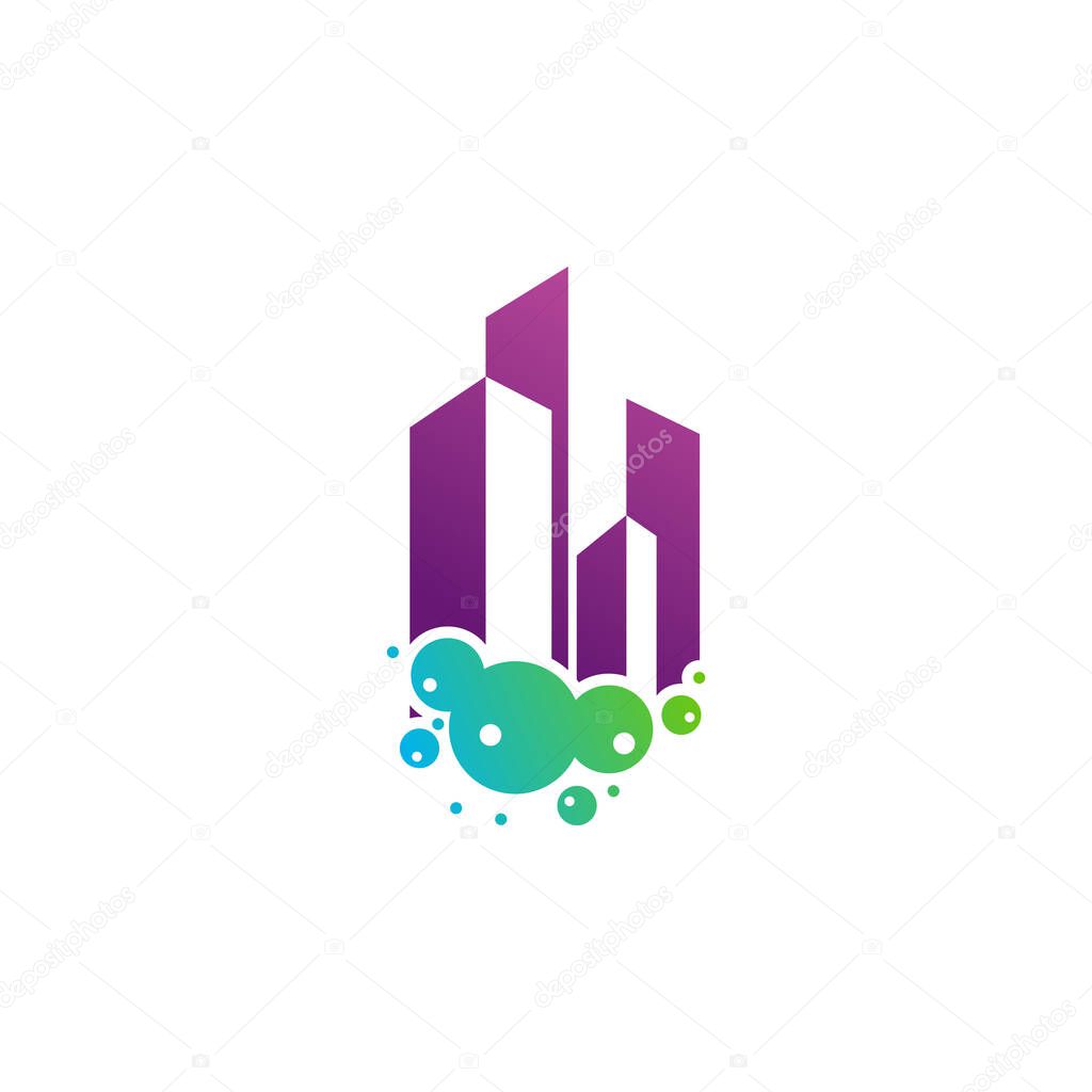 City Clean logo vector template, Creative Clean logo design concepts