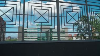 ROSTOV-ON-DON, RUSSIA - 5 Mayıs 2020: Güneşli günlerde Rusya merkez ofisinin güzel binası.