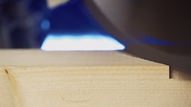 Marangozluk atölyesinde testeresi olan İşçi Marangoz Testere Kurulu