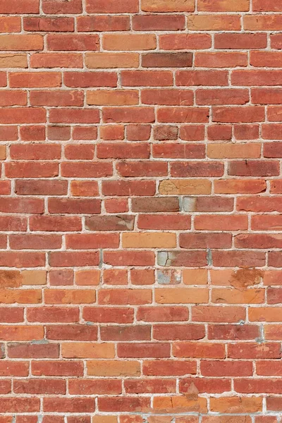 Antik Grunzig Rötlich Braun Lehmziegelwand Textur Hintergrund Gemeinsamen Bindung Mauerwerk — Stockfoto