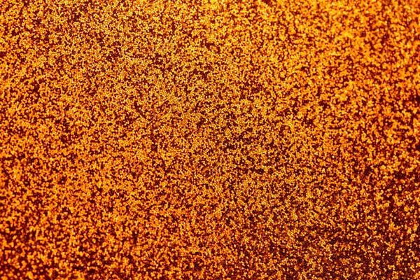 Schimmernde Herbst Gold Glitter Textur Hintergrund Mit Lebendiger Warmer Farbe — Stockfoto