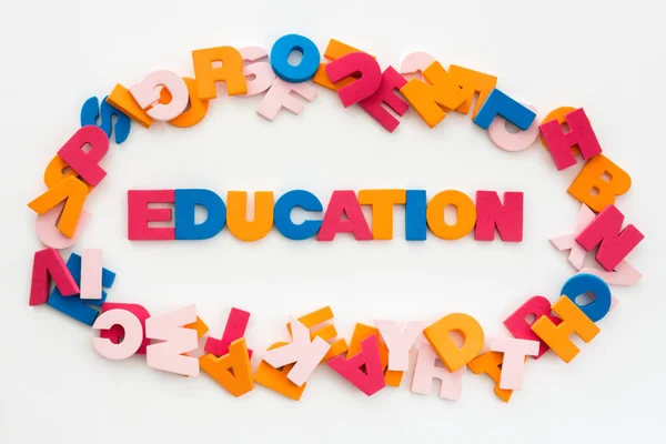 Word Made Multicolored Letters Education — Stock Photo, Image