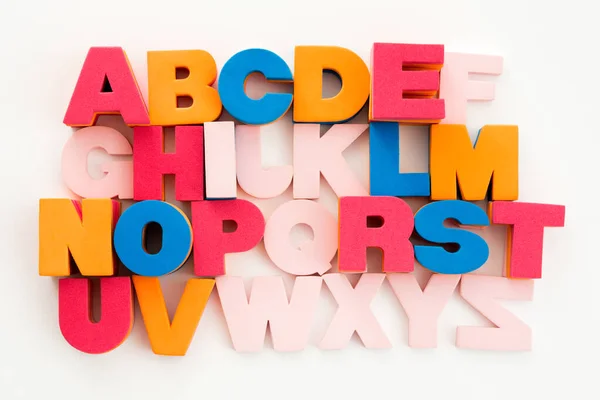 Words Multicolored Letters Multicolored Letters Alphabet — Stock Photo, Image