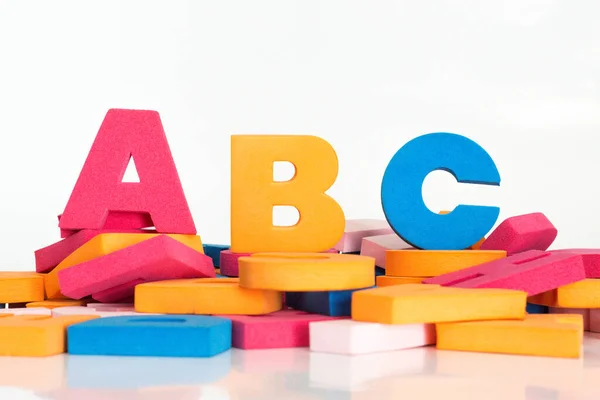 Words Multicolored Letters Word Made Multicolored Letters Abc — Stock Photo, Image