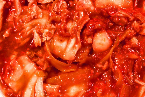 Kimchi, özgeçmiş ve dokular için, Kore, aperatif, lahana, acı biber, baharat.