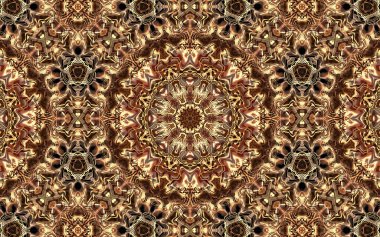 soyut desenli renkli illüstrasyon, soyut geometri, kusursuz süslemeli ve geometrik desenli illüstrasyon, asimetrik, arabesk