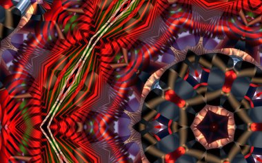 soyut desenli renkli illüstrasyon, soyut geometri, kusursuz süslemeli ve geometrik desenli illüstrasyon, asimetrik, arabesk