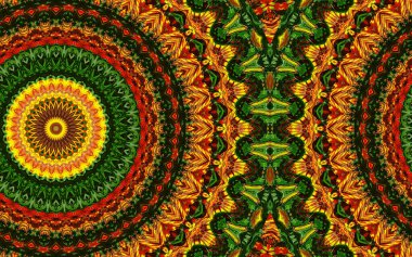 soyut desenli renkli illüstrasyon, soyut geometri, kusursuz süslemeli ve geometrik desenli illüstrasyon, asimetrik, arabesk