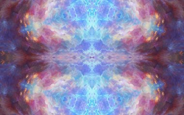 soyut desenli renkli illüstrasyon, soyut geometri, kusursuz süslemeli ve geometrik desenli illüstrasyon, asimetrik, arabesk