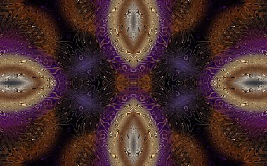 soyut desenli renkli illüstrasyon, soyut geometri, kusursuz süslemeli ve geometrik desenli illüstrasyon, asimetrik, arabesk