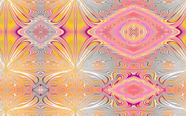 Kolorowa Ilustracja Abstrakcyjnym Wzorem Abstrakcyjną Geometrią Ilustracją Bezszwową Ornamentem Geometrycznymi — Zdjęcie stockowe