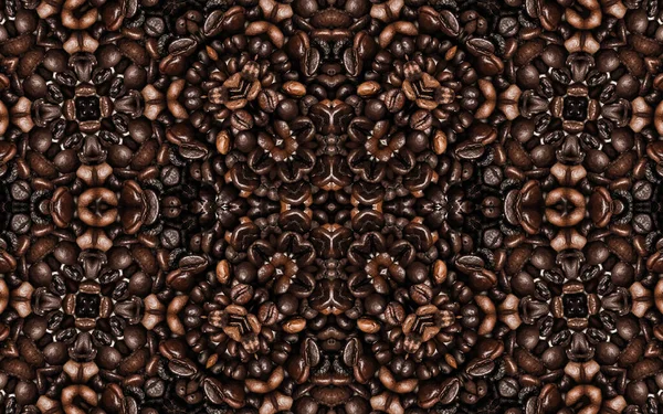 Krásné Vzory Kávových Zrn — Stock fotografie