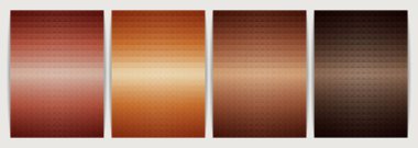 Poster tasarımı soyut arkaplan, geometrik şekil üçgen piramidi. Dünya tonu turuncu renk tasarımı. Vektör illüstrasyonu.