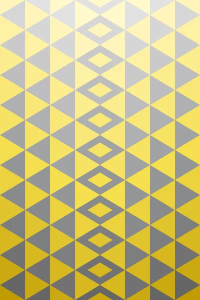 Schema Geometrico Sfondo Forma Triangolo Grigio Giallo Pendenza Brillante Scura — Vettoriale Stock