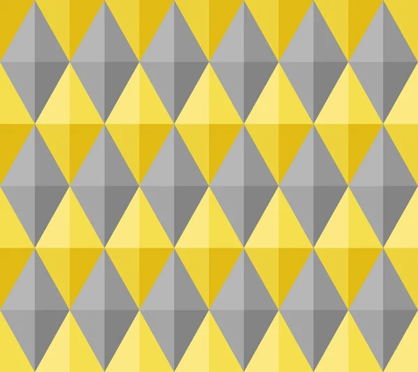 Patrón Fondo Abstracto Sin Costuras Forma Diamante Amarillo Gris Tendencia — Archivo Imágenes Vectoriales