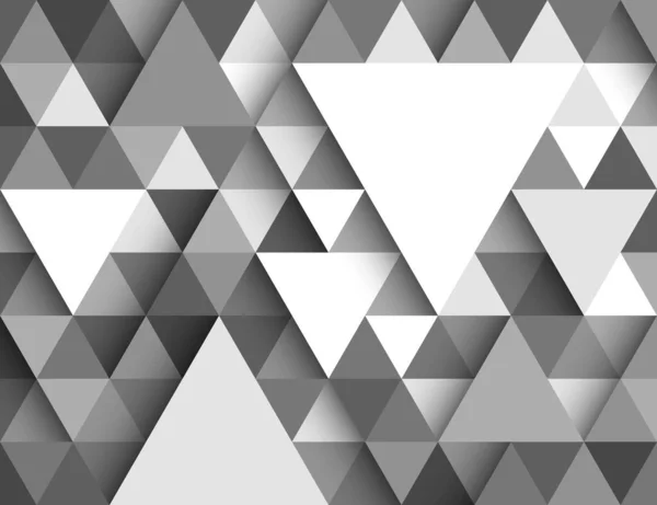 Steigungsdreieck Weiß Grau Licht Und Schatten Abstraktes Hintergrundmuster Texturdesign Für — Stockvektor