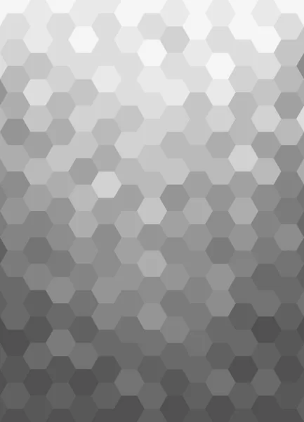 Шестиугольник Формы Мозаики Рисунок Абстрактного Фона Градиент Серого Цвета Темного — стоковый вектор