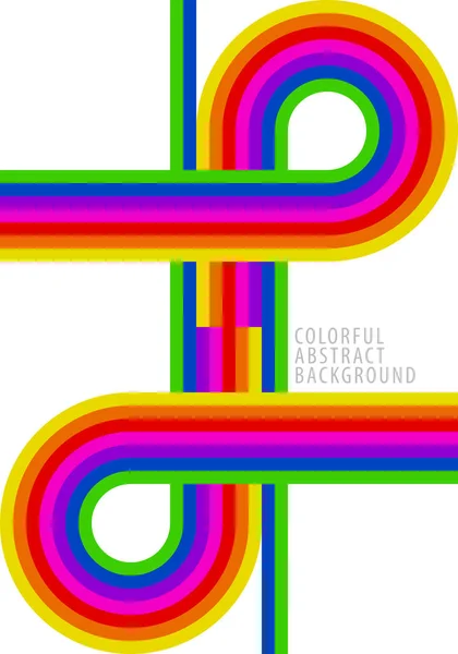 虹色の縞模様が交差する カラフルな抽象的な背景パターン カバー ポスター カード チラシ パンフレット バナー 壁のためのテンプレートデザイン ベクターイラスト — ストックベクタ