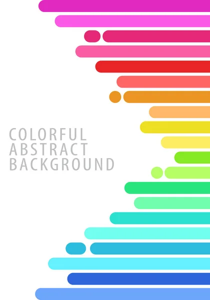 カラフルな抽象的な背景パターン 正方形のバー 丸みを帯びた端 虹のグラデーション カバー ポスター チラシ パンフレット バナー 壁のためのテンプレートデザイン — ストックベクタ