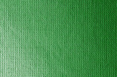 Yeşil hasır bir yüzey dokusu. Metin ve tasarım için yeşil arkaplan. Örülmüş doku