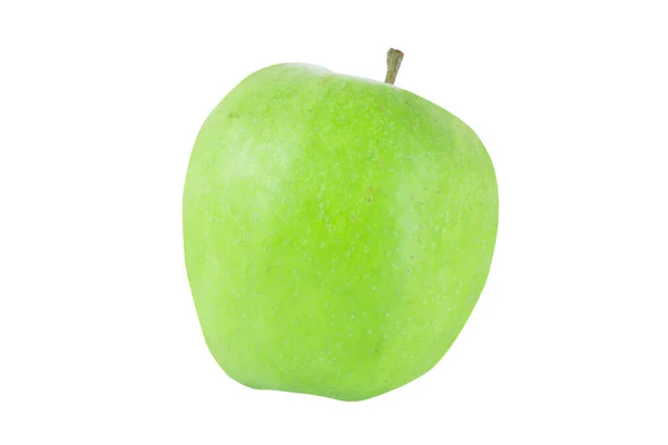 Zole Edilmiş Beyaz Arkaplanda Yeşil Elma — Stok fotoğraf