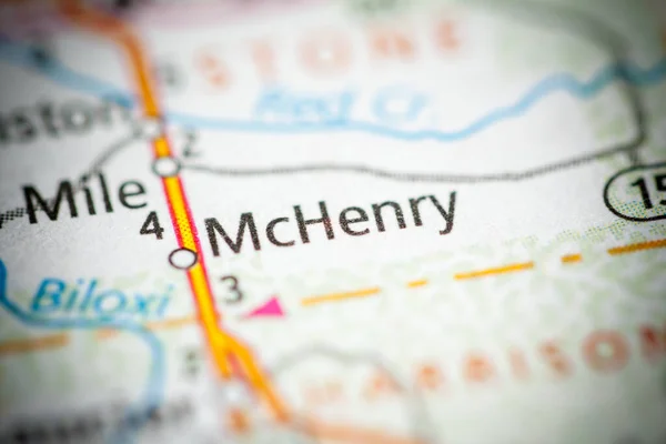 Mchenry Mississippi Usa Map — Stock Photo, Image