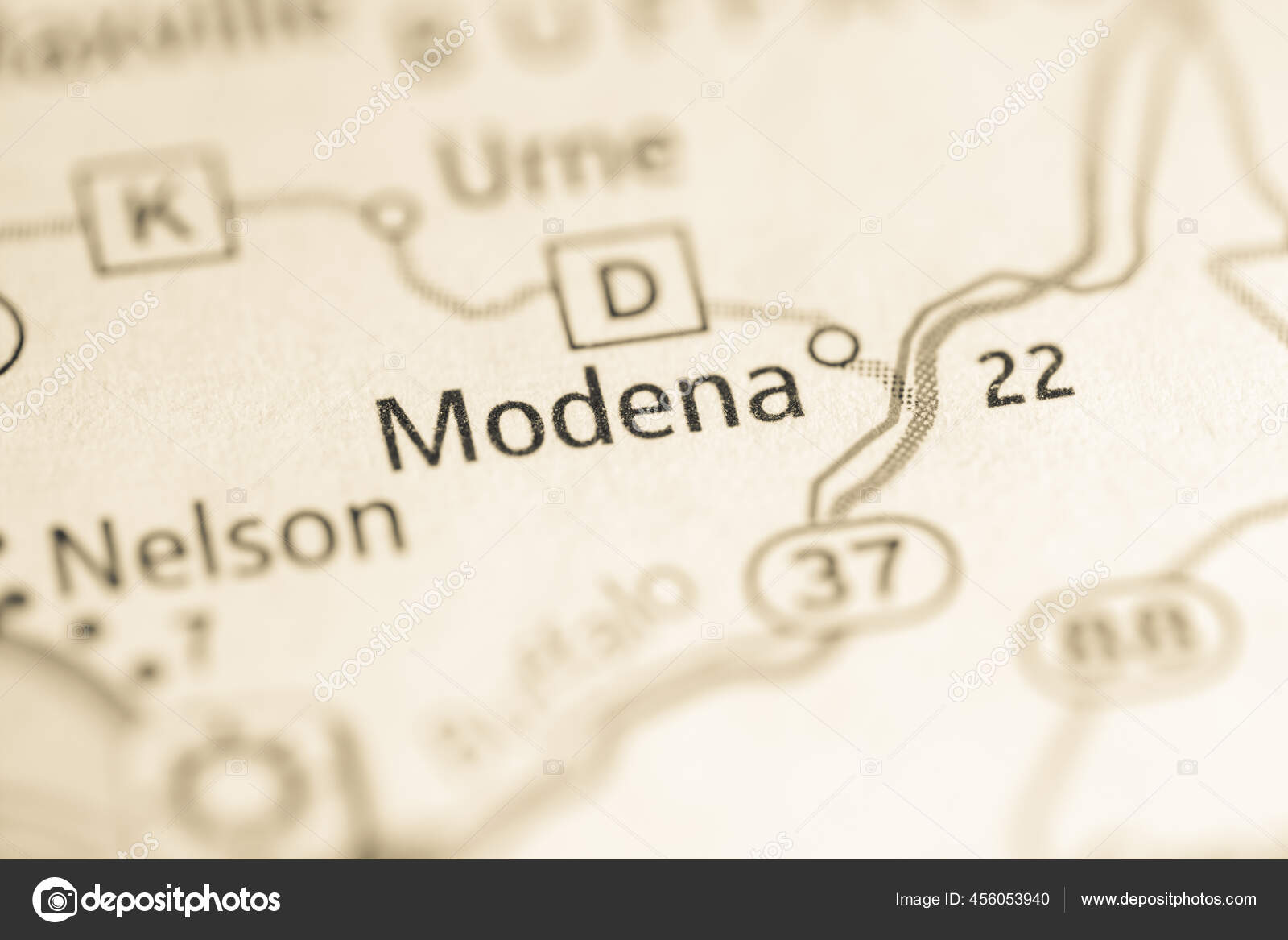Modena Wisconsin Usa Map Stock Photo by ©aliceinwonderland2020 456053940