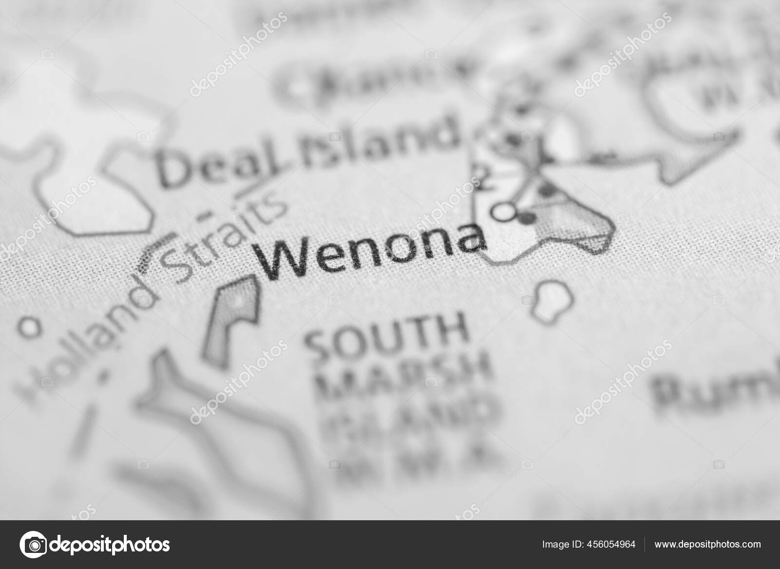 Wenona Maryland Usa Map Stock Photo by ©aliceinwonderland2020 456054964