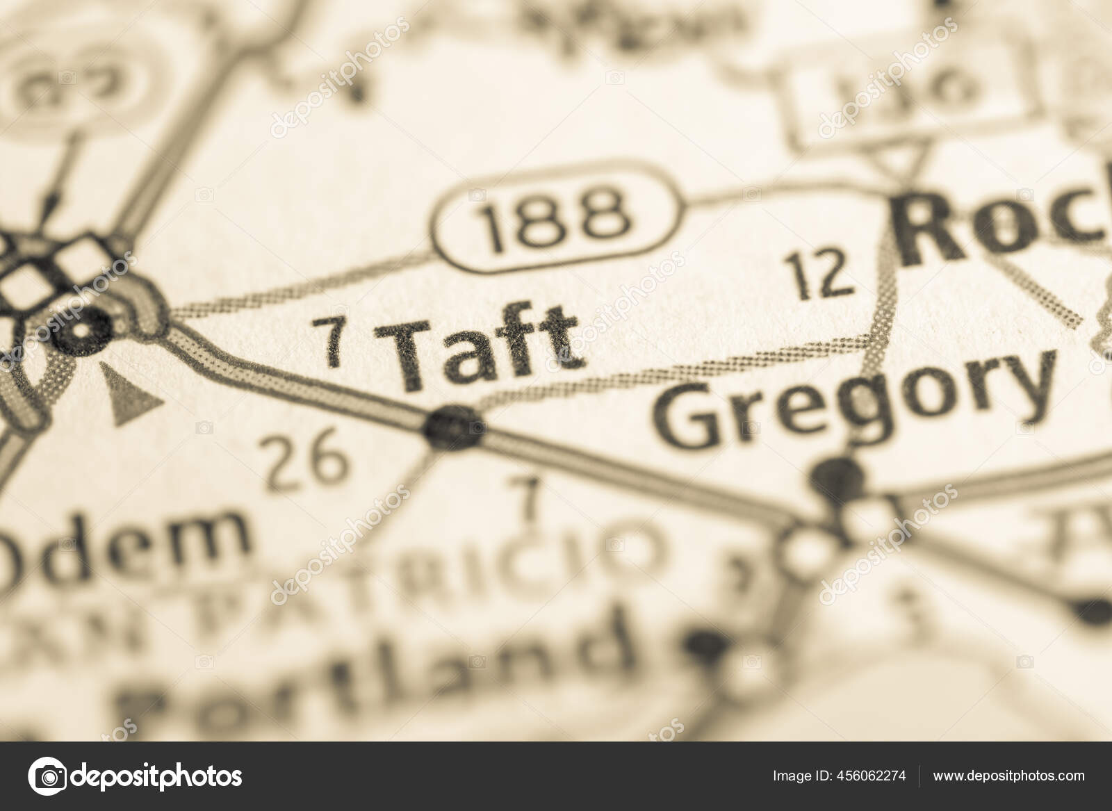 Taft Texas Usa Map Stock Photo by ©aliceinwonderland2020 456062274