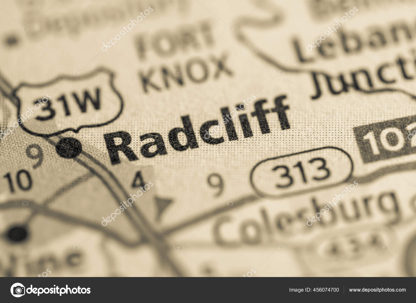 Radcliff Kentucky Usa Map — Stock Photo © aliceinwonderland2020 456074700