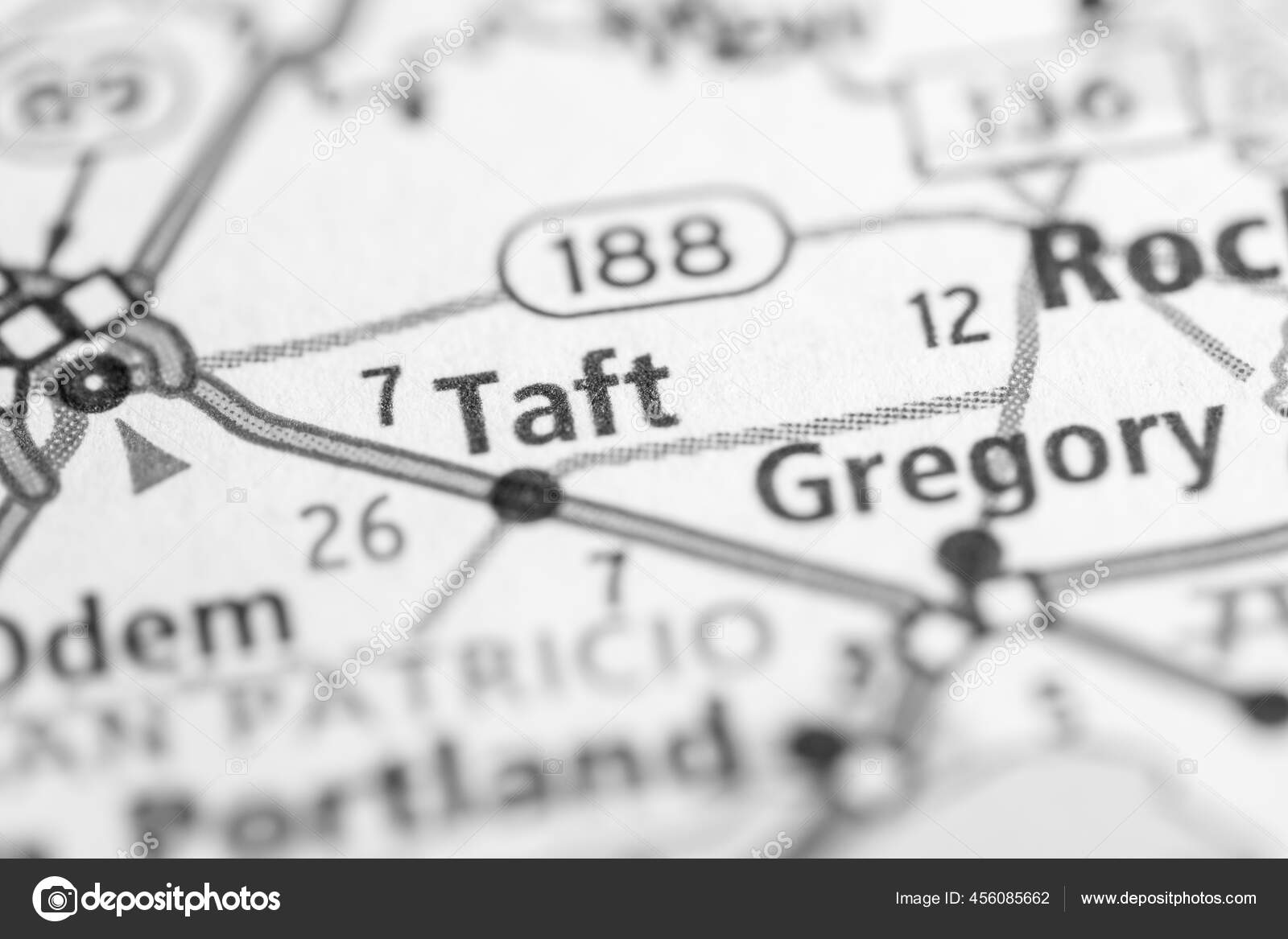 Taft Texas Usa Map Stock Photo by ©aliceinwonderland2020 456085662