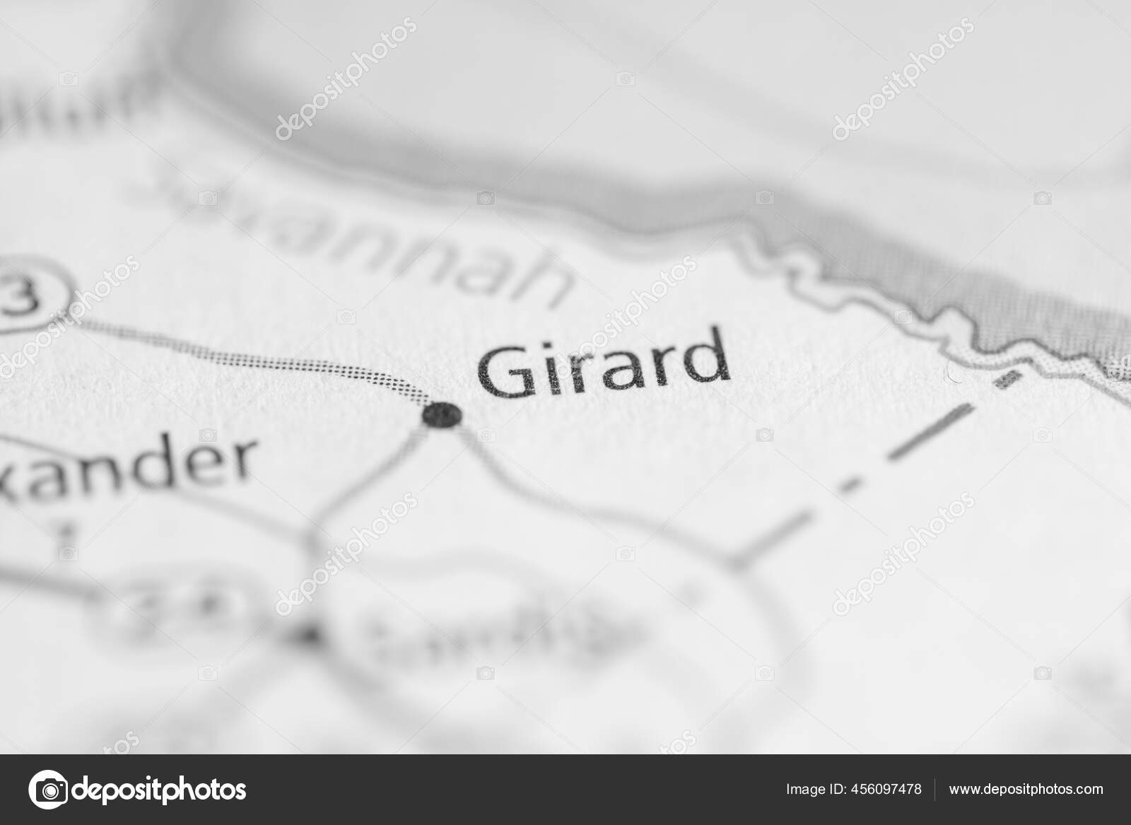 Girard Usa Map Stock Photo by ©aliceinwonderland2020 456097478