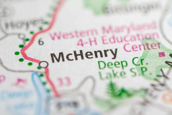 Mchenry Maryland Usa Map — Stock Photo, Image