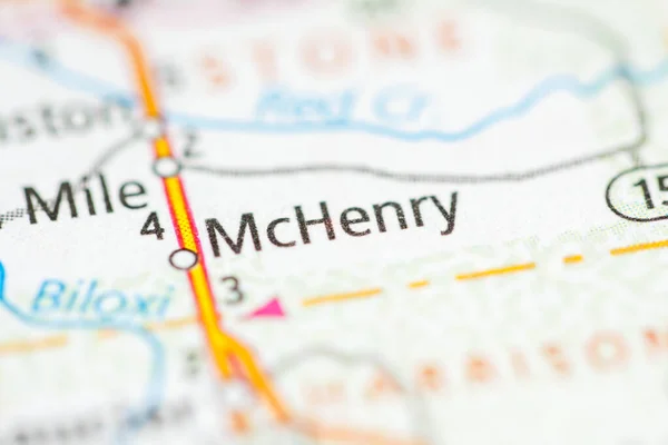 Mchenry Mississippi Usa Map — Stock Photo, Image