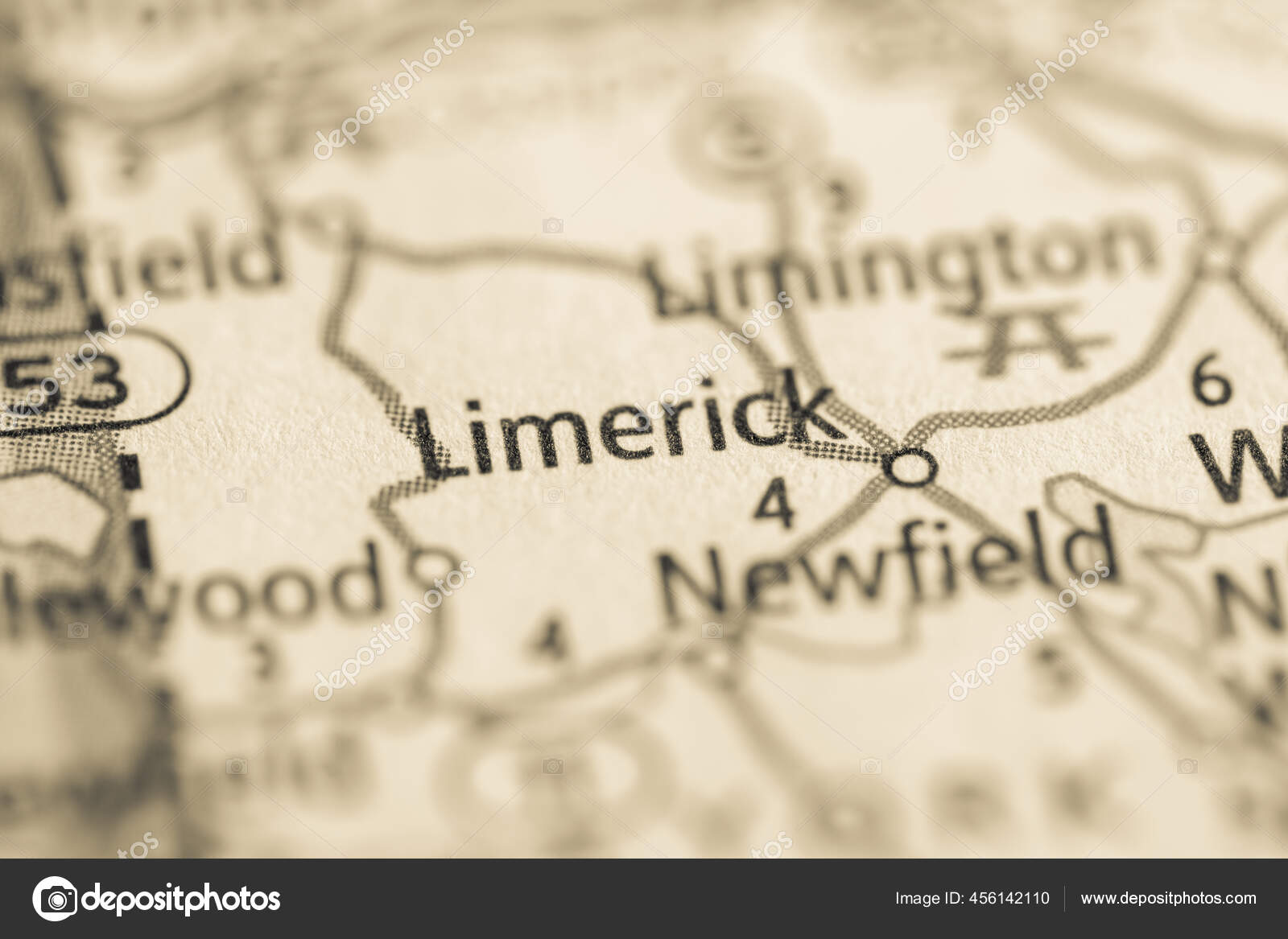 Limerick Maine Usa Map Stock Photo by ©aliceinwonderland2020 456142110