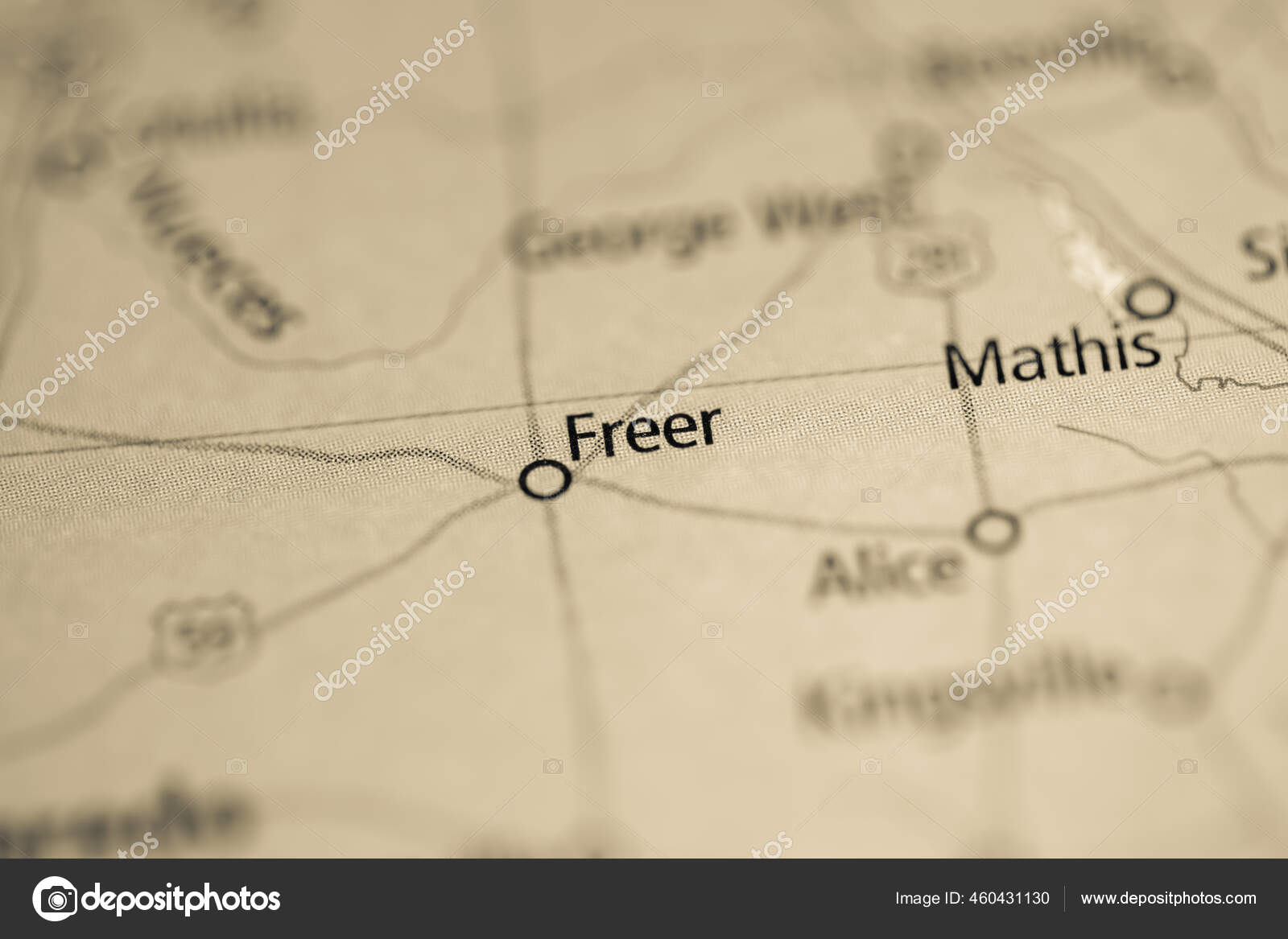Freer Texas Usa Map Stock Photo by ©aliceinwonderland2020 460431130